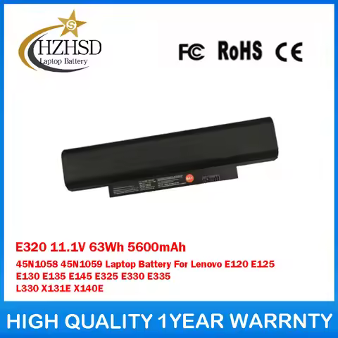 E320 11.1V 63Wh 5600mAh 45N1058 45N1059 Laptop Battery For Lenovo E120 E125 E130 E135 E145 E325 E330