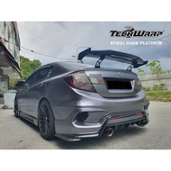 Teckwrap DARK PLATINUM Matte Metallic Vinyl ECH21 Dark Grey Car Wrap Films BIKE Laptop Phone DIY Sti