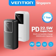 Vention Power Bank Fast charging digital display powerbank 30000mAh 20000mAh 10000mAh Portable Slim 
