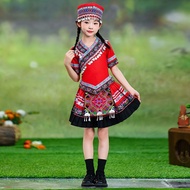 Vietnam Myanmar Laos Cambodia Children's Miaozu Costume Performance Costume Dance Performance Costum
