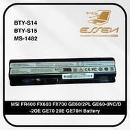 MSI BTY-S14 BTY-S15 MS-1482 for FR400 FX603 FX700 GE60/2PL GE60-0NC/D -2OE GE70 20E GE70H Battery