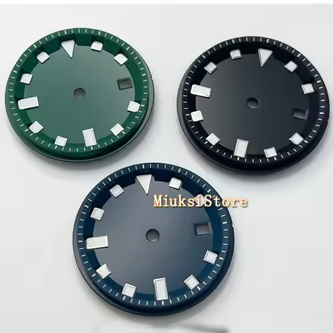 32.5mm Sterile dial luminous watch dial fit Miyota 8205 8215 821A ETA 2826 2824, Mingzhu DG2813 3804