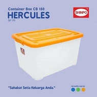 GRATIS ONGKIR! Shinpo Container Box CB 150 Liter HERCULES Besar Jumbo Roda KUAT TEBAL / EZY BOX 150L