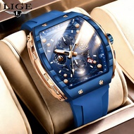 LIGE Watches Men Sport 50M Waterproof Quartz Mens Watch Luminous Wristwatch Men