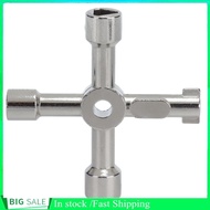 Bjiax Utility Key Wrench Zinc Alloy 4 In 1 Multifunctional Hand Tool For Cabinet Valve