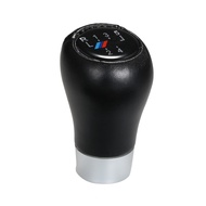 toltw Car Gear Shift Knob Shifter 5 Speed Leather Replacement for BMW 1 3 6 Series X1 X3 X5 E60 E61 