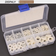 210PCS/box HARD TYPE Nylon Washer Flat Gasket White M2 M2.5 M3 M4 M5 M6 M8 Black Plastic Sealing O-r