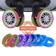 [ Wholesale Prices ] Noise Reduce Cart Caster Sleeve / Luggage Wheels Silicone Guard Cover / Anti-scratch Suitcase Wheels sheath / Furniture Casters Protecting Case