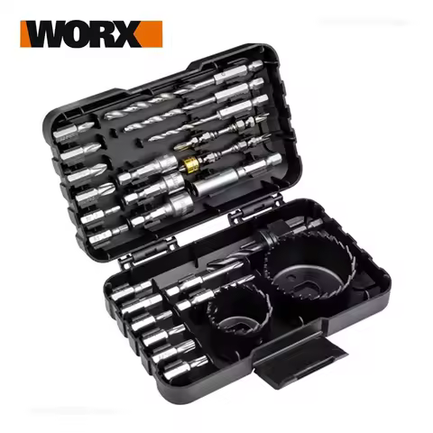 Worx WA1626 WA1626.1 WA1149 Drill Bits Set with Phillips Hexagon Torx Extend Rod Twist Sleeve Hole B