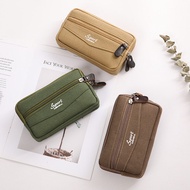 wallet lelaki wallet for man New Style Men's Waist Bag Zipper Horizontal Version Mobile Phone Bag 6.
