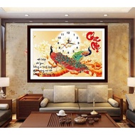 Diamond painting of parents' watch size: 80x50cm, painting without diamonds and without frame