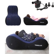 PORTABLE INFLATABLE SOFA AIR SOFA ANGIN DENGAN POMPA FOR KAMASUTRA
