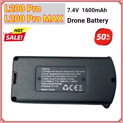 L200 Pro Drone Battery L200 Pro MAX 7.4V 1600mAh Battery for Drone L200 Pró Max Bateria Wholesale LY