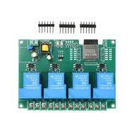 diymore | 30A WIFI BT 4 Way Relay Module Onboard ESP32E Module Relay Module Supports Secondary Devel