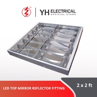 2X2 ft LED Top Mirror Reflector fitting/ Ceiling Down Light/Office Recessed Light Fitting / Lampu of