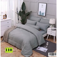 🔥 Best Selling 🔥 Cadar Hotel with Comforter (7 in 1) Cotton Bedsheet Set - 110