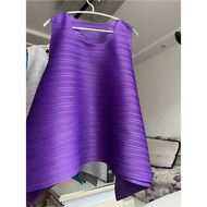 Japan NEW Issey Miyake 3 Wrinkled Yijia Pleated Top Sleeveless Large Pendulum Vest Slim Belly Coveri