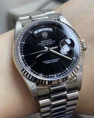 [中文日曆盤]Rolex 白金DayDate 18239 黑面