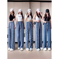 Celana perempuan seluar perempuan murah seluar wanita casual straight leg women pants Loose long pan