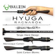 BULLZEN HYUGA RAGNAROK FITNESS 531CS 582UL 582L+ SOLID CARBON ROD Pancing SPINNING/ BAITCASTING(BC)