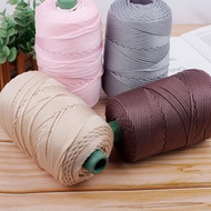 32 Color Benang PP Spring 3mm Yarn - Kait Beg, PP Yarn, Benang Kait, Benang Topi , Light Ice Silk Cr