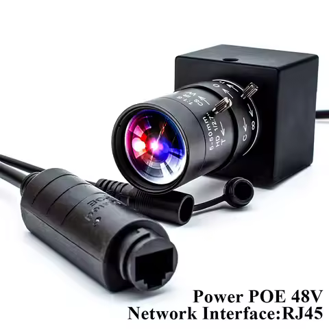 WGWK Mini 48V POE Camera Ultra HD 1080P 5-50mm 5-100mm Manual Varifocal Zoom CS Lens Industrial Onvi
