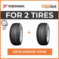 2pcs YOKOHAMA 205/70R15 G046 GEOLANDAR 96T Car Tires