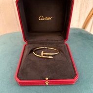 Cartier 750 18K玫瑰金Just un clou32鑽釘手環B6048516