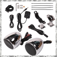 (DKCZ) 300W Amplifier Motorcycle Stereo Bluetooth Radio Speakers 4 Inches Motorcycle Stereo Bluetoot