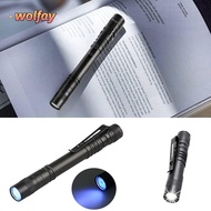 WOLFAY Pen Shape Flashlight, LED Portable LED Flashlight, Torch Light Waterproof Pen Clip Lighting T