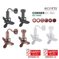 Ceiling Fan Wall Fan Corner Fan Acorn DC360 16 Inch Wall Mount Remote Control FREE Deliver