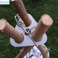 LACYES BBQ Tripod, Portable Multifunction Hanging Rack, Camping Gear Detachable Adjustable Camping T