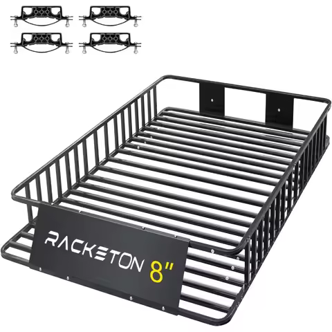 84” x 49” x 8” large suv roof rack cargo basket