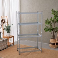 台灣製/優米/角鋼/鍍鋅/四層免螺絲連接角鋼架 中/大型 網片