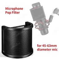 Condenser Microphone Pop Filter Metal Mesh Foam Streaming Media Recording Microphone Windscreen Cove