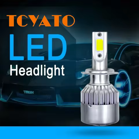 TCYATO 2x C6 led Car Headlight H7 LED H4 Bulb H8 H1 H3 H11 9005 9006 9007 881 880 H13 9012 Fog Light