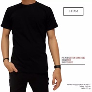 KATUN T-shirt Men'sPOLOS BlackWanita, 30s Combed Cotton, Short Sleeves baju t shirt lelaki baju t sh