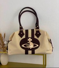 Vivienne Westwood 土星大容量帆布托特包 單肩包