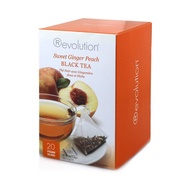 [SALE] REVOLUTION Sweet Ginger Peach Black Tea, 16 &amp; 20 Count, Loose and Individually Wrapped Pyramid Tea Bags