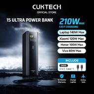 【3C Certificatioin】CUKTECH 210W Fast Charging 25000mAh Powerbank Xiaomi 120W Max Samsung 45W iP16/15