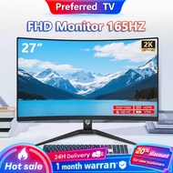 Monitor PC 27 Inch Curved Monitor Gaming 165Hz IPS 19-27 Inch PS4/PS5/Xbox VESA Standard HDMI DP