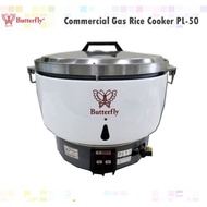 BUTTERFLY Taiwan Gas PL-50 (10L) 5-7kg 50/60 Persons Rice Cooker Automatic Ignition Periuk Nasi Besa