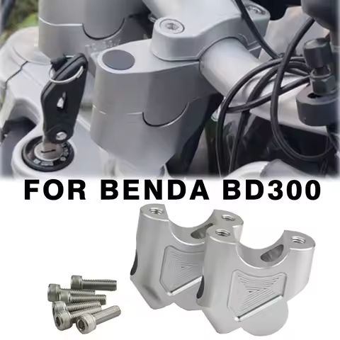 For Benda BD300 BD 300 Motorcycle Handlebar Riser Clamp Mount Handle Bar Heighting Back Move Adapter