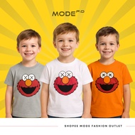 Kids Kws Elmo T-Shirt 033704 - Kaws Elmo Motif Kids T-Shirt - FO MODE