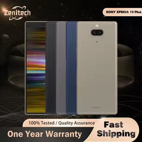 Original Sony Xperia 10 Plus I3213 I4293 Mobile phone 4GB 64GB 4GB RAM Android 6.5" Octa-core Snapdr