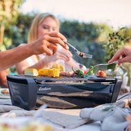 榮獲紅點設計獎 - 桌面式木炭烤肉爐 鏡面黑 (附鑄鐵烤盤)