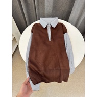 C230 striped mix knit top