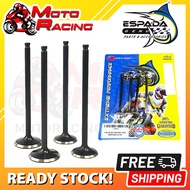 Y15 Y15ZR / LC135 / FZ150 ESPADA RACING VALVE SET 19/22 20/23 22/25 STANDARD INTAKE MINYAK EXHAUST E