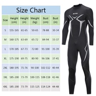 Mens Wetsuit 3MM Neoprene Đầy Đủ Cơ Thể Áo Quần Lặn Phía Trước Tay Dài Có Khóa Kéo Giữ Ấm Trong Nước