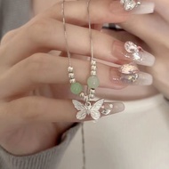 Exquisite Cute Butterfly Dance Necklace Female Sweet Chinese Style Pendant Clavicle Chain 2025 Sprin